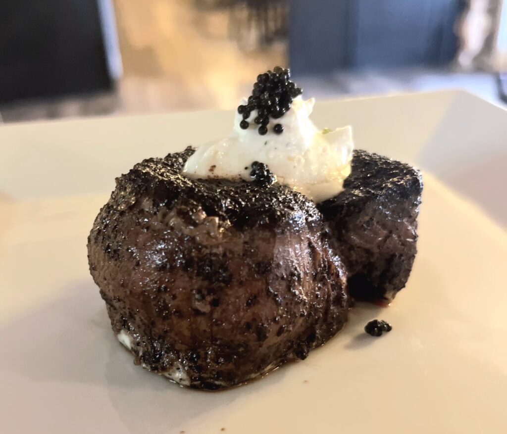 coffee crusted filet mignon